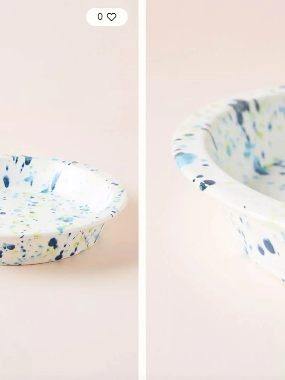 Anthropologie Clea Speckled Pie Dish